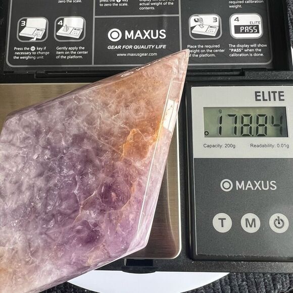 Amethyst Crazy Lace Crystal Diamond / Rhombus (#4) - Picture 10 of 10